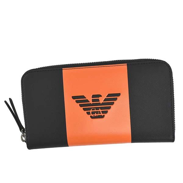 エンポリオアルマーニ Emporio Armani 財布 長財布 ラウンド長財布 メンズ ブランド Yeme49 オレンジ Zip Around Wallet Black O の通販はau Pay マーケット ファッションラボ Au Pay マーケット店 商品ロットナンバー