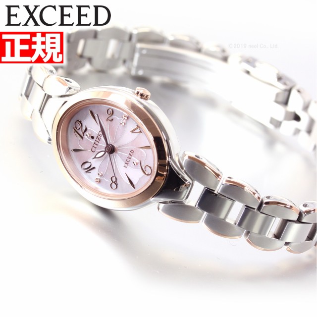 新商品 シチズン エクシード Citizen Exceed エコドライブ ソーラー 腕時計 レディース チタンブレスオーバル Ex44 54w 見つけた人ラッキー Kweli Shop