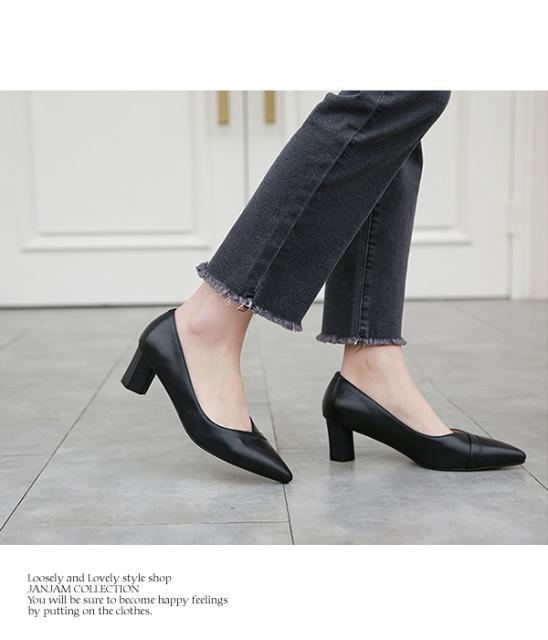 別注 大きいサイズ レディース パンプス 25 29cm ポインテッドトゥ Vカット プレーンパンプス ミドルヒール 靴 ヒールパンプス 残りわずか Sportunia Com