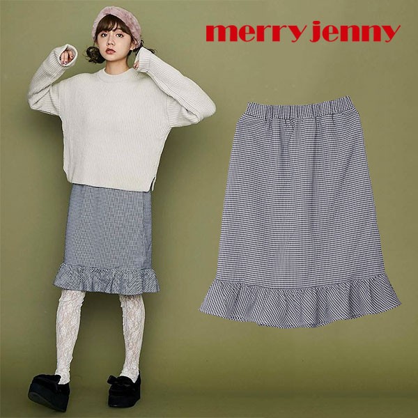 Sale メリージェニー Merry Jenny ギンガムチェックスカート