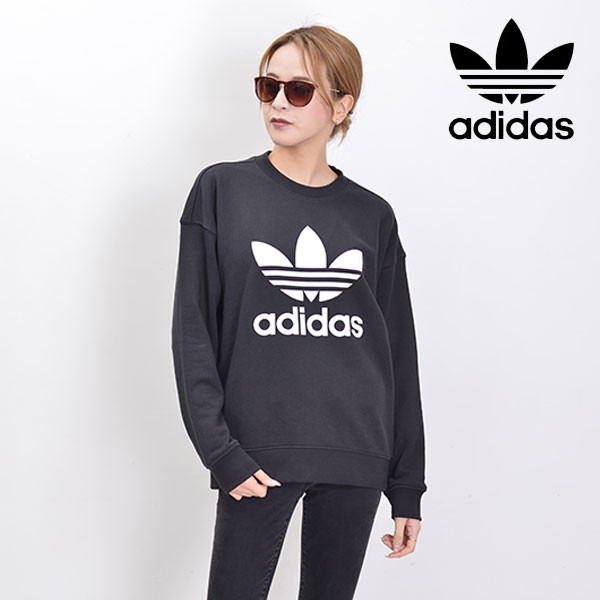 アディダスオリジナルス Adidas Originals 通販 トレフォイルクルースウェット レディース トップス トレーナー スウェット プルオーバーの通販はau Wowma ワウマ ダブルハート Au Wowma 店 商品ロットナンバー