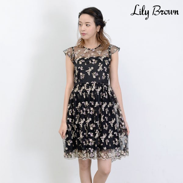 Sale50 Off リリーブラウン Lily Brown 通販 フラワー刺繍チュールワンピース レディース ワンピース ミニ丈 ミニワンピ 透け感 フレの通販はau Wowma ワウマ ダブルハート Au Wowma 店 商品ロットナンバー