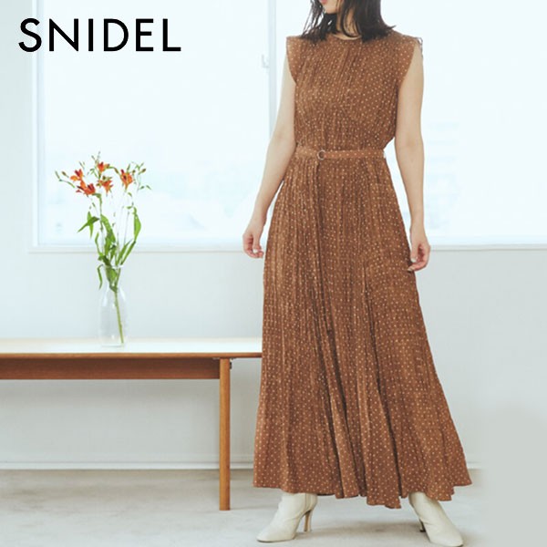 スナイデル Snidel 春夏 ワッシャープリーツフレアドットワンピース ワンピース ドット ノースリーブ フレア ウエストマーク プリーツ の通販はau Pay マーケット ダブルハート Au Wowma 店 商品ロットナンバー