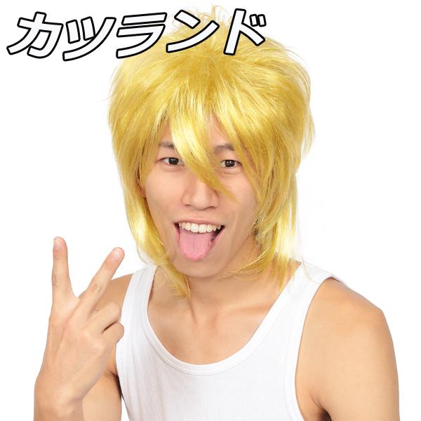 宴会 余興 コスプレ 衣装 レディース メンズ カツラ ウィッグ ロング スーパーサイヤ人 孫悟空風 カツランド 金パツくんの通販はau Wowma ワウマ モバイルデパート 商品ロットナンバー