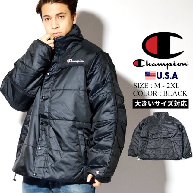 注目の チャンピオン マーケット Champion 中綿ダウンジャケット 軽量 メンズ チャンピオン 軽量 撥水加工 スポーツ ストリート系 スケーター ファッション ヨリイマチ 39ed68bd Iglesiadesantamaria Com