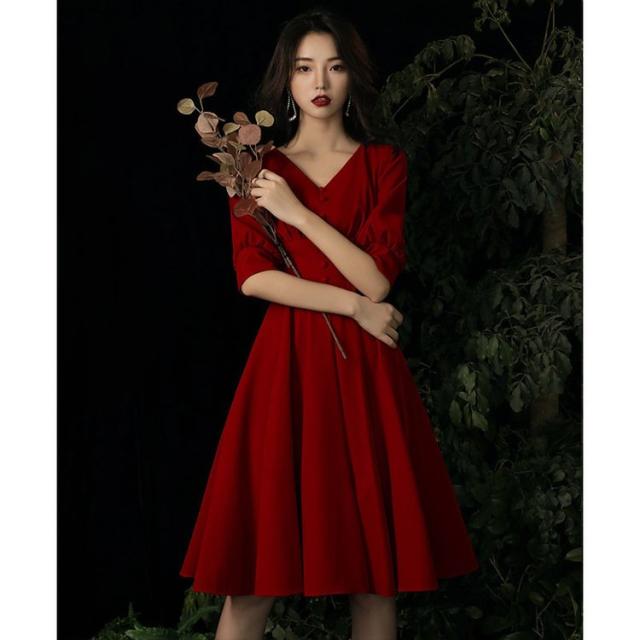 ベーシックセット イブニングドレス パーティードレス 安い 可愛い Aライン ロングドレス 結婚式 披露宴 懇親会 パーティー ｖネック 送料無料kcs レディースファッション ドレス Www Murad Com Jo