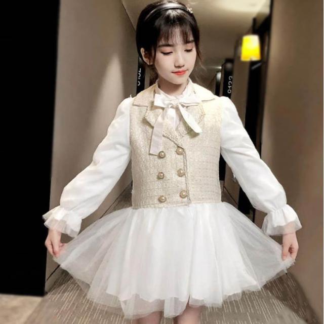 枚数限定 ワンピース キッズ 長袖 子供服 女の子 春秋 キッズワンピース ワンピース チュール 子供ドレス お姫様 ジュニア おしゃれ 可愛い カジ 最適な価格 Regards Sur L Innovation Fr