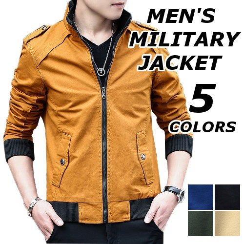 珍しい ミリタリージャケット メンズ おしゃれ ブランド 無地 柄 黒 ジャケット アウター 大きいサイズ 春 秋 冬 40代 50代 大注目 Lever Ae
