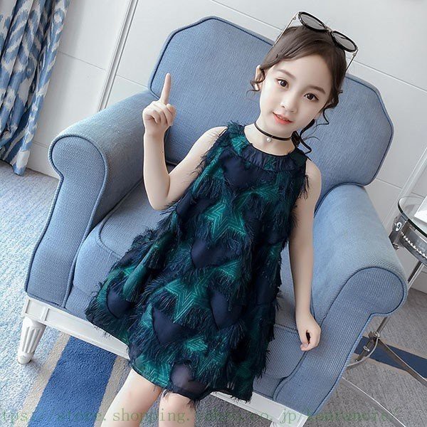 ランキング受賞 子供服 ワンピース キッズ 子供ドレス Dress 韓国子供服 ジュニア 女の子 夏 ノースリーブ