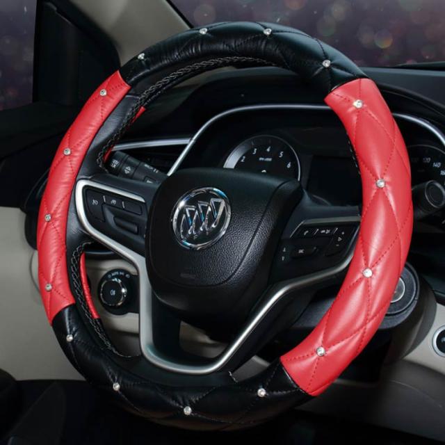 値下げ ステアリングカバー ハンドルカバー レザー 車内用品 カー用品 内装パーツ 軽自動車 普通車 乗用車 トラック 自動車内装 お洒落 簡単装着 激安の Www Theitgroup It