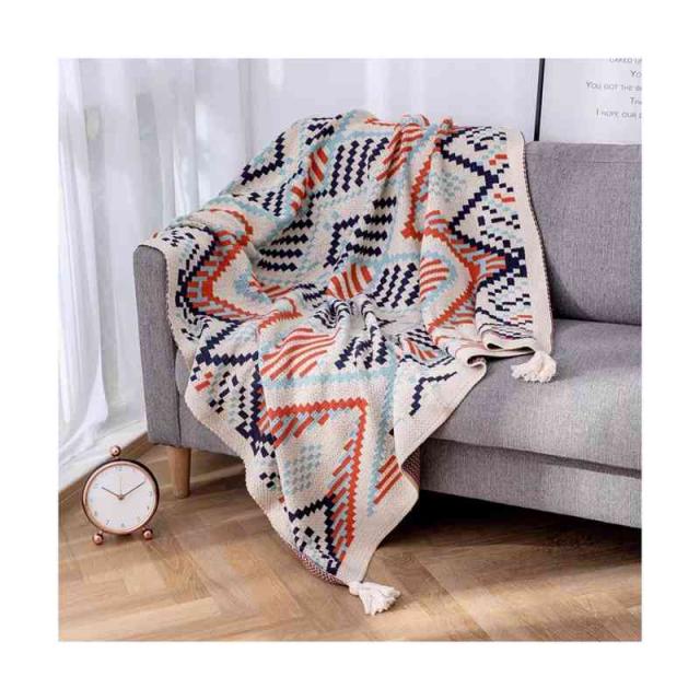 ブランケット 大判 マルチカバー ブランケット 北欧 ニット ベッドカバー ベットカバー ソファーカバー かけるだけ ニットブランケット の