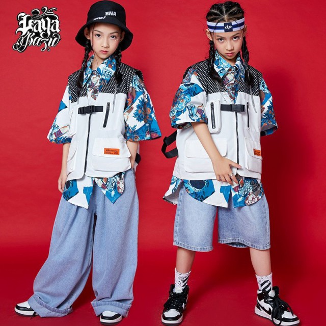 ステージ衣装 ダンスウェア キッズダンス衣装 ヒップホップ 韓国子供服 jazz 練習着 女の子 男の子 セット運動着 派手 体操服 シャツ パ