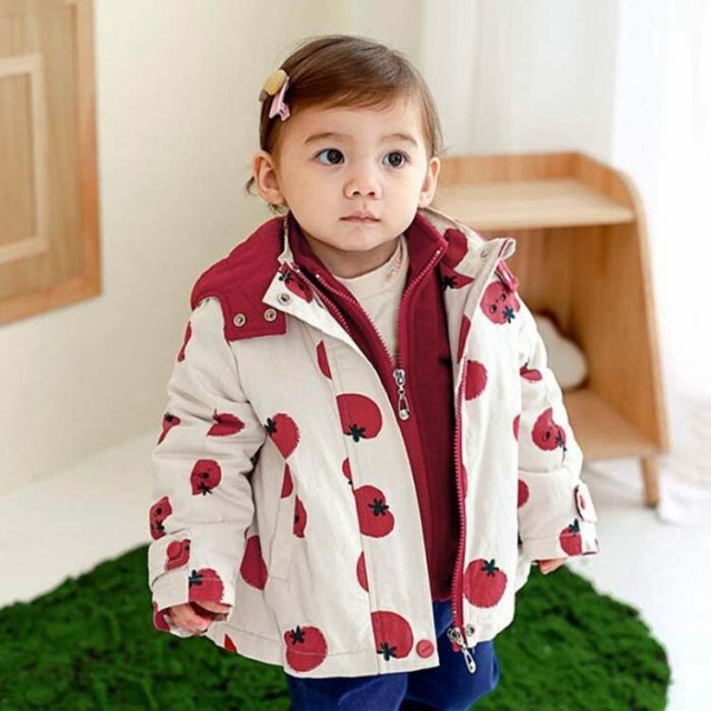 キッズ 子供服 ジャケット アウター 中綿コート　子供ジャケット アウター　ベビー　ジャケット　アウター 軽量　防寒　フード付き　ベ