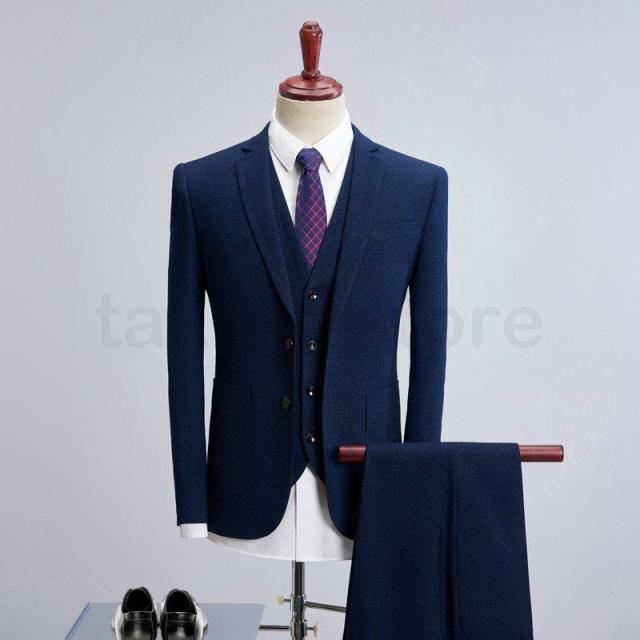 春夏 メンズスーツ 3ピーススーツ スリーピーススーツ スリム フォーマルスーツ スーツ 紳士服 ビジネス 2つボタン 通勤 就活 フォーマル スプリングフェア Embol Com