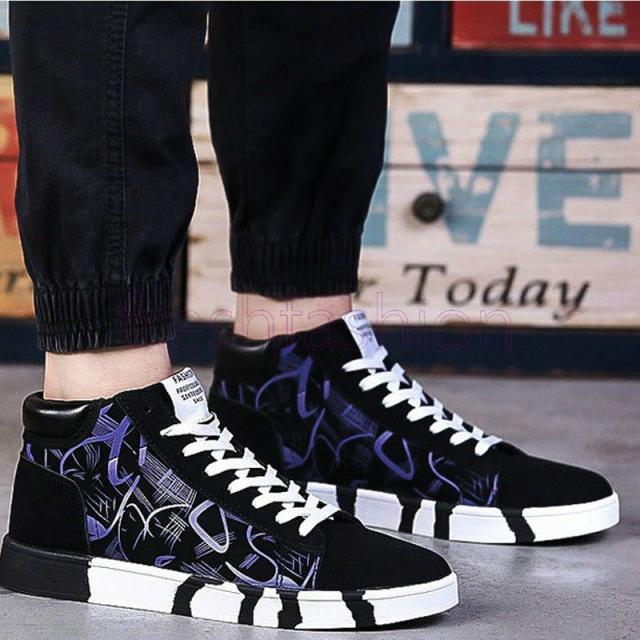 通常デザイン 17新品 人気 スニーカー メンズ ハイカット おしゃれ 春夏 新作 カジュアルシューズ メンズ靴 ランニングシューズ 軽量 ハンドメイド メンズファッション 靴 シューズ Abconstruction Gr