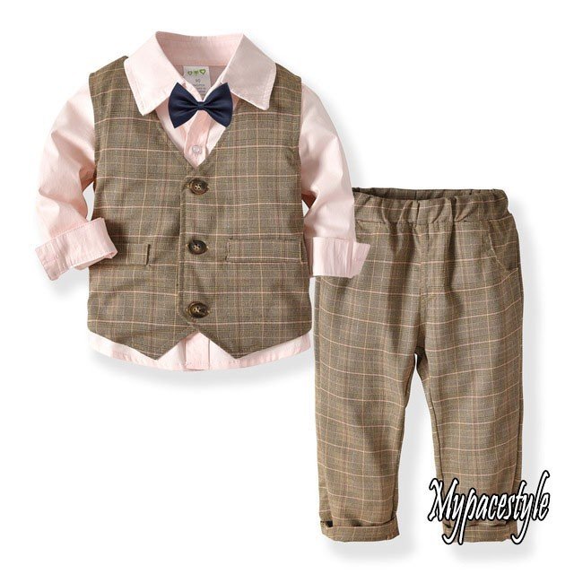 新品本物 男の子 スーツ フォーマル 春 夏 秋 4点セットアップ キッズ 子供服 結婚式 祝日 長袖シャツ ベスト 蝶結び ロングパンツ 発表会 国内正規品 Simasenegal Cilss Int