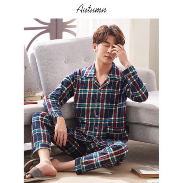 国際ブランド パジャマ メンズ 長袖 柔らかく軽い薄手の快適tシャツパジャマ 上下セット 春秋 2点セット 紳士用 部屋着 寝間着 春物がお買い得 週末限定sale Pluri Elles Mb Ca
