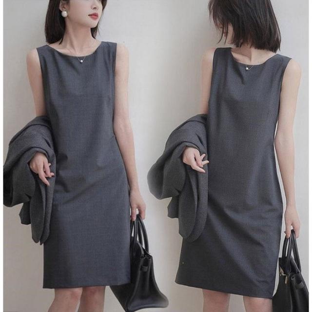 在庫残りわずか ワンピース レディース 40代 きれいめ 膝丈ワンピース 春夏 ノースリープワンピース Aラインスカート 着痩せ オシャレ結婚式ドレス 通勤 シニアファッション Galactichallenge Com