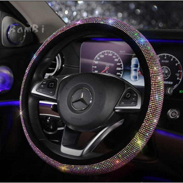 5点セット ハンドルカバー 軽自動車 ステアリングカバー おしゃれ Mサイズ ダイヤモンドの通販はau Pay マーケット まつだストア 商品ロットナンバー
