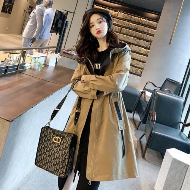 人気ブランド コート オーバーロング レディース アウター オーバーコート スプリングコート トレンチコート モカ 春秋 コート