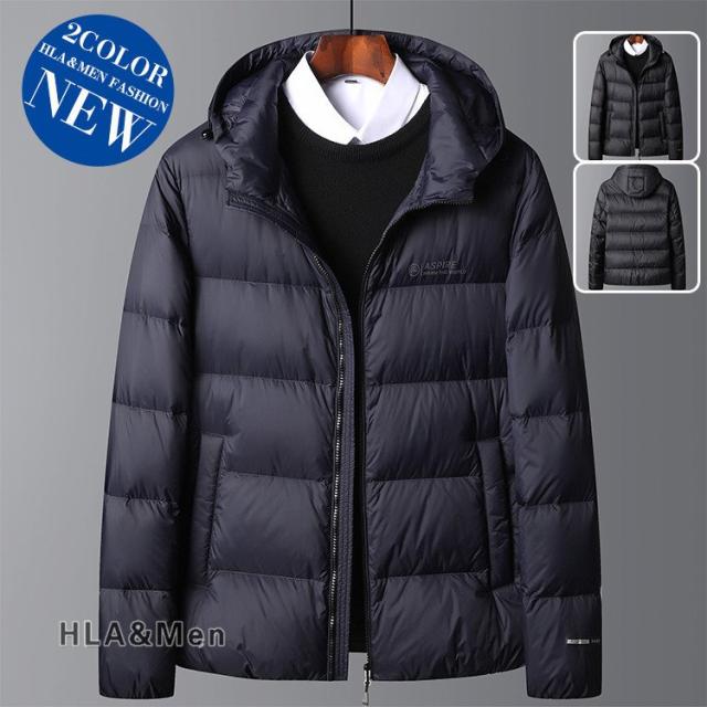 交換無料 ダウンジャケット メンズ ビジネス ダウンコート 防寒着 厚手 無地 アウター フード付き 40