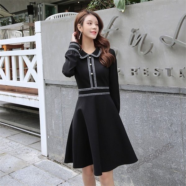 豊富な通販サイト ワンピース 膝丈 ワンピ レディース キレイめ 長袖 ワンピース フォーマル ドレス 黒ワンピース 30代40代 入学式 スーツ ワンピース パー アウトレット 専門 店 Triplex Ee