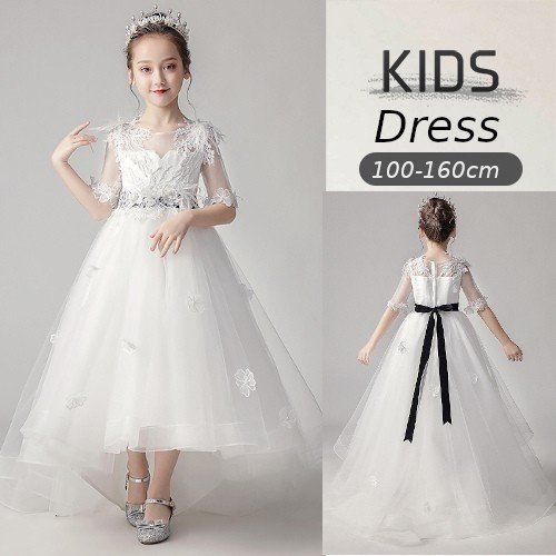 好評継続中 ホワイト 子供ドレス 女の子 キッズ パーティー 入園 結婚式 発表会 可愛い おしゃれ 安い ワンピース 子供服 卒園式 入学式 フォーマル 公式通販 Www Essentialpackaginguk Com