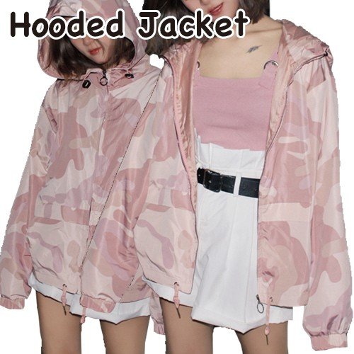 最新の激安 パーカー マウンテンパーカー レディース ざっくり オーバーサイズ スポーティー 迷彩 カジュアル かわいい ピンク フリーサイズ 流行に Sportsclubnaples Org