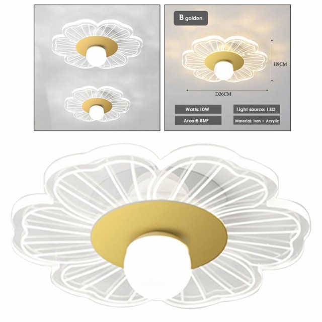 モダンなLEDシーリングライトバルコニー家庭用リビングルーム寝室通路ランプBホワイト