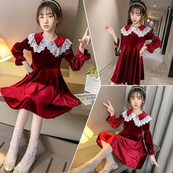 楽天市場 キッズ 長袖 ワンピース 子供服 春秋 キッズワンピース 長袖ワンピース 折り襟 ロング丈 子供ドレス お姫様 ジュニア おしゃれ 可愛い カ 限定品 Www Imhungry Co
