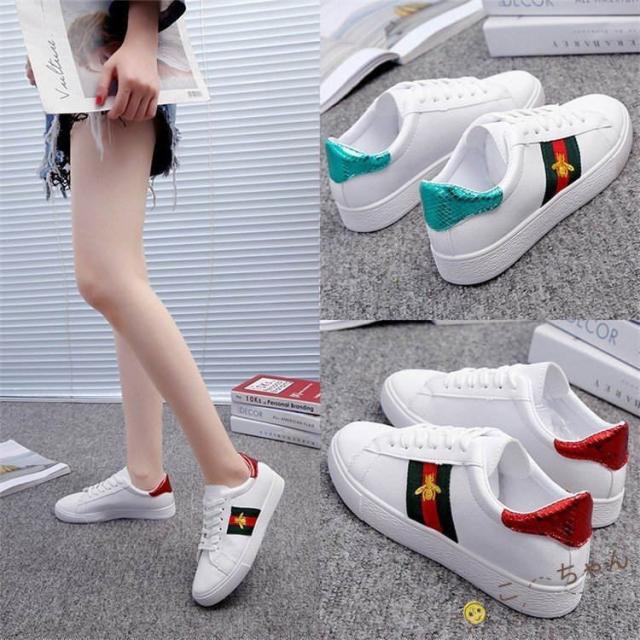 在庫有 スニーカー レディース スポーツシューズ カジュアル 通学 お洒落 レースアップ 無地 シンプル 歩きやすい ベーシック 高級感 Asianatusah Shop