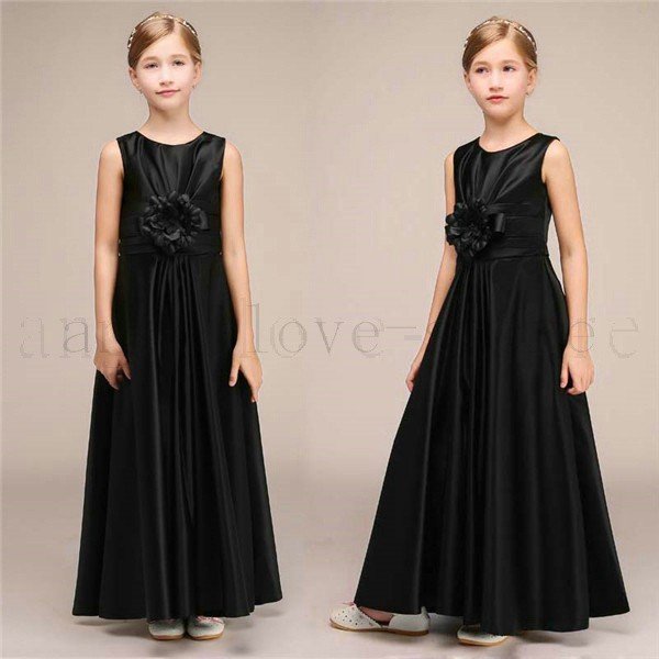 国内発送 フォーマル 女の子 子供ドレス 黒 ワンピース ドレス ロング ジュニア キッズ 子供服 結婚式 ドレス Www Southerntierpickleball Com