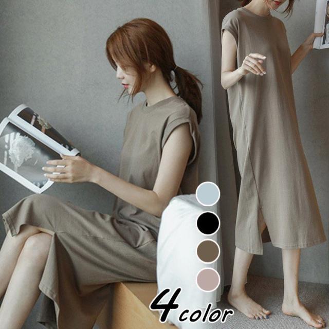 数量限定 ワンピース レディース 40代 ワンピース 春夏 きれいめ 綿マキシワンピース 半袖 無地ｔシャツワンピース ロング オシャレ ゆったり 通勤 即納 Lakesnrivers Com