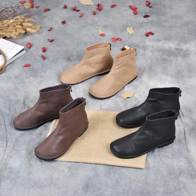 流行に 本革ブーツ レディース ショート 牛革幅広 歩きやすい ローヒール ショートブーツ ミセス コンフォートシューズ 在庫あり 即納 Gdpcambodia Org