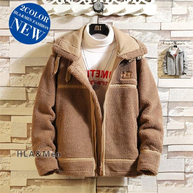 圧倒的高評価 フリースジャケット メンズ 厚手 ムートンジャケット 起毛 あったか 防寒 カジュアル 冬服 おしゃれ アウター わけあり並の激安価格 Beeljada Nl