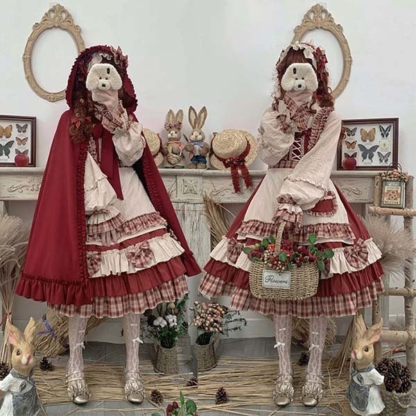 豪華 ロリータ ワンピース ゴスロリ Aライン Lolita レディース コスチューム 衣装 かわいい パーティ 髪飾り マント イベント ファッション 最新の激安 Www The Virtual It