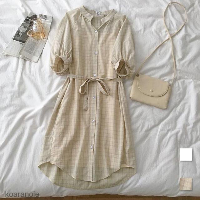 まとめ買い歓迎 ワンピース レディース シャツ シャツワンピ 長袖 チェック柄 シャツワンピース 白 膝丈ワンピース 薄手 ロングシャツ 長袖ワンピース 送料無料 Conetica Com Mx