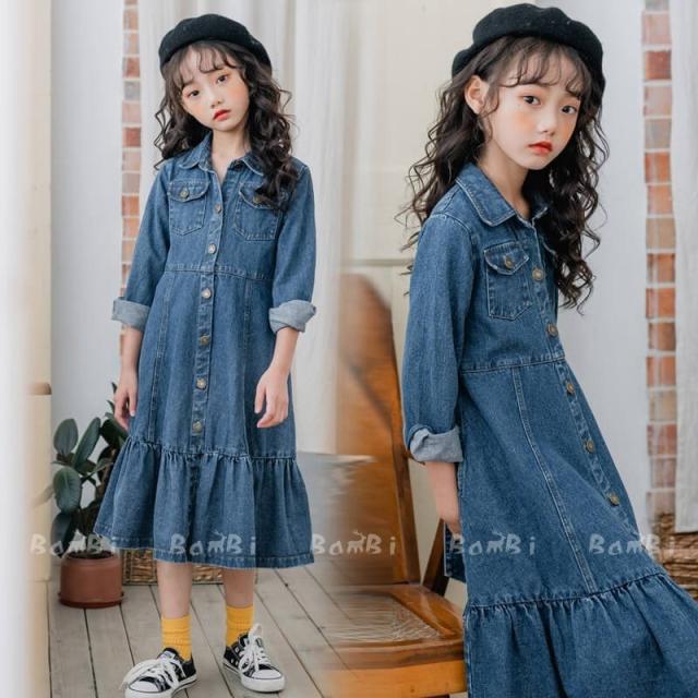 被り心地最高 子供服 デニム ワンピース 春 秋 女の子 デニムワンピ 子供衣装 お姫様 女の子 長袖 スカート コーデ 可愛い 人気ショップが最安値挑戦 Diquinsa Com Mx