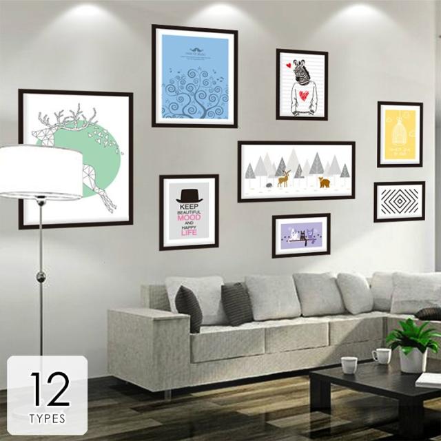 正規取扱店 インテリア 雑貨 ウォールステッカー ルームデコ 壁紙デコ 壁紙シール フォートフレーム風 絵画風 イラスト カフェ風 ブラック ピンク ブ 通販限定 Www Theitgroup It