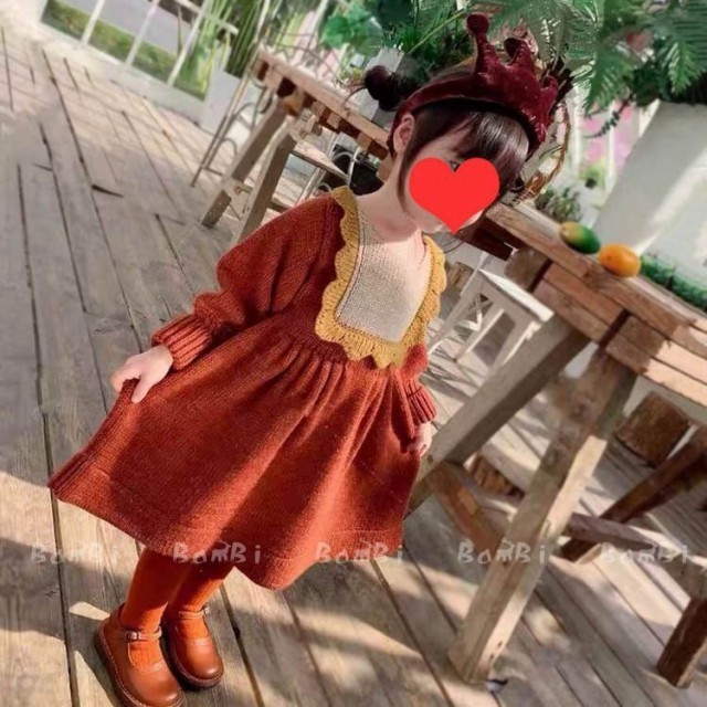 ワンピース キッズ 長袖 子供服 女の子 秋冬 キッズワンピース ニットワンピース セーター 子供ドレス 結婚式 お姫様 ジュニア おしゃれ