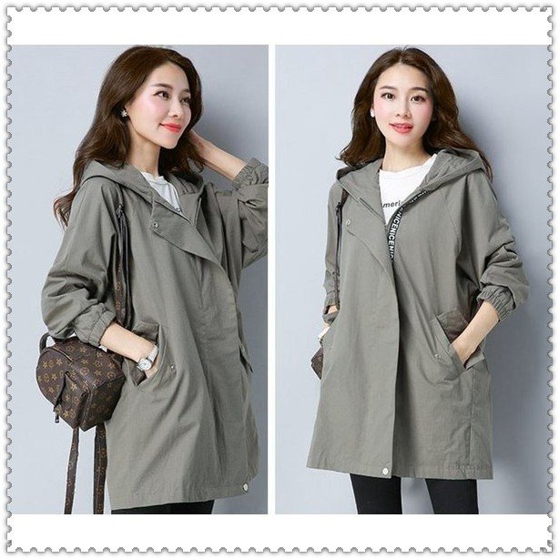 注目ブランド トレンチコートレディーススプリングコートチェスターコートゆったりカジュアルアウター無地通勤通学新作登場 特売 Pluri Elles Mb Ca