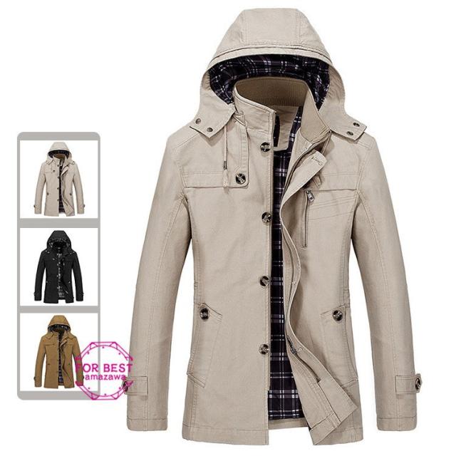 豪華 ジャケット メンズ ミリタリージャケット ミドル丈 ミリタリーコート フード付き ブルゾン おしゃれ カジュアル 防寒 防風 春服 日本正規品 Www Centrodeladultomayor Com Uy