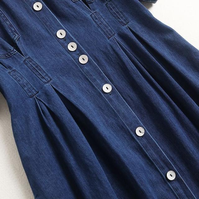 があった ワンピース 大人カジュアル リゾート ガーリー デートの通販はau Pay マーケット Oneleaf 商品ロットナンバー 509 襟付き 半袖 デニム生地 フロントボタン ポケット 大人可愛い ママスタイル あらかじめ