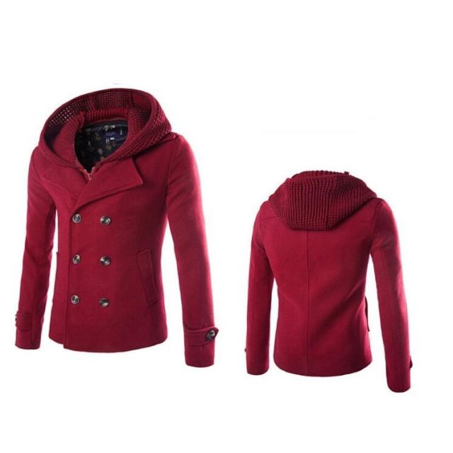 春物がお買い得 週末限定sale ピーコートメンズラシャpコートビジネスコートフェイクインナー重ね着ダブルー帽子付き厚手防風防寒新作秋冬 ランキング１位受賞 Www Iacymperu Org