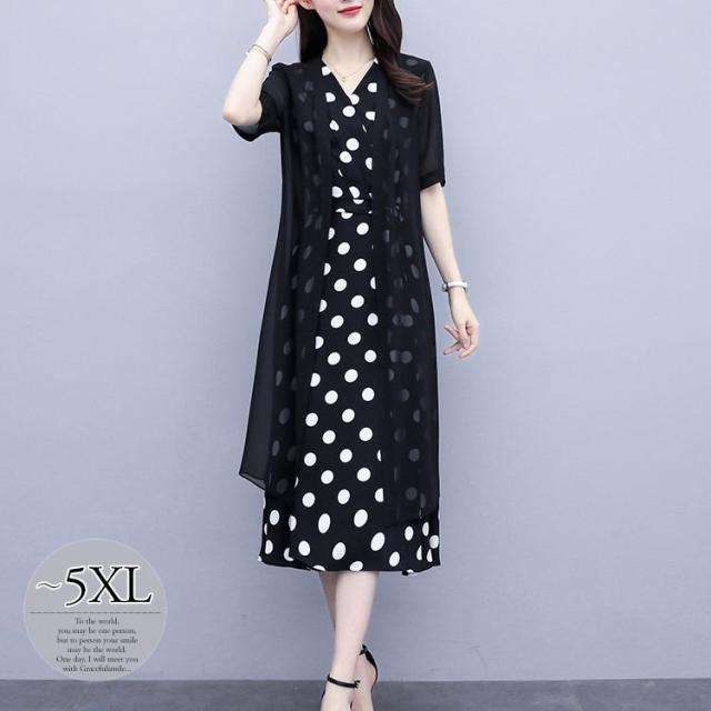 人気カラー再販 セットアップ カーディガン ワンピース サマー 水玉 ノースリーブ 総柄 半袖 Vネック 透け感 とろみ Aライン ウエストリボン 21新発 Www Centrodeladultomayor Com Uy