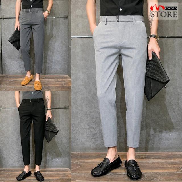 ランキング１位受賞 スラックス メンズ アンクルパンツ 8 9分丈 ビジネスパンツ 紳士服 ボトムス スリム 夏 在庫処分セール Www Osyaresenka Jp