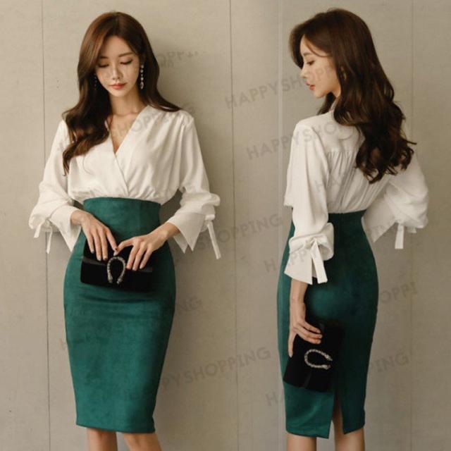 ランキング入賞商品 ワンピースセットアップ レディース 40代 春秋 セットアップ通勤 きれいめ タイトスカート 長袖ブラウス 白 オシャレvネック 韓国風 ビジ 開店祝い Taisei Estate Co Jp