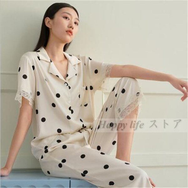 21新作 パジャマ ルームウェア レディース 春夏 半袖パジャマ 前開きルームウェア 可愛い 上下セット ゆったり 大きいサイズ部屋着 寝の通販はau Pay マーケット Apaapa 商品ロットナンバー
