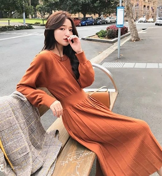 ピンク黒 全4色 ニットワンピース プリーツ Aラインワンピースの通販はau Pay マーケット Grinfactory Au Pay マーケット店 商品ロットナンバー