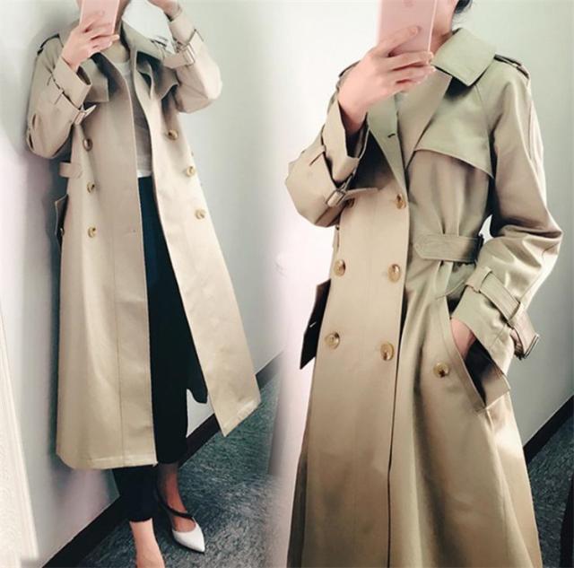 トレンチコートレディース アウター ベルト付き ロングコートの通販はau Pay マーケット Grinfactory Au Pay マーケット店 商品ロットナンバー